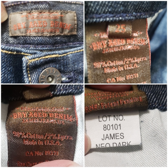 James Jeans Sz 25 NWT Dry Aged Slim Bootleg Jeans - Picture 14 of 15